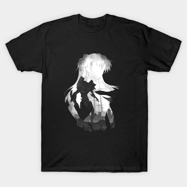 Monochrome Pilot 2 Asuka T-Shirt by FanFreak